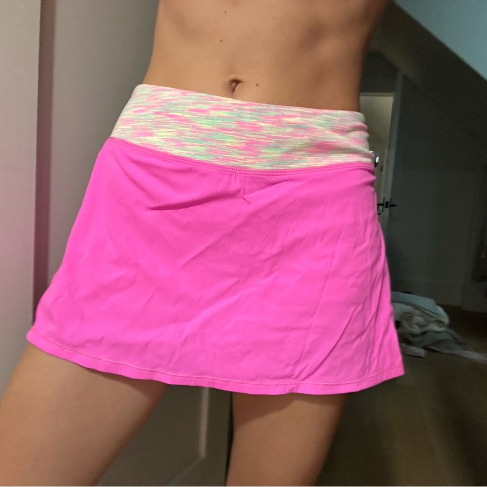 Lululemon Iviva Athletic Skirt with Multicolor Waistband